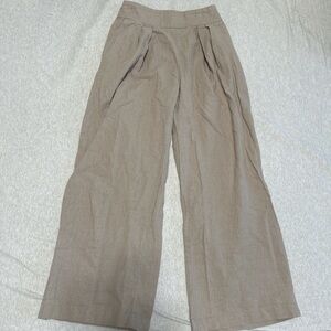 Abercrombie & Fitch Beige Linen Pants